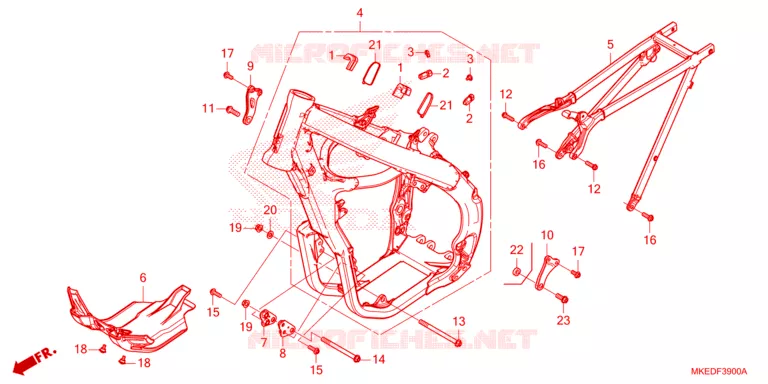 CADRE Honda MOTO 450 CRF 2023  CRF450RP
