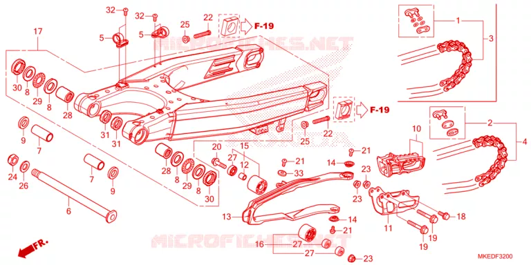 BRAS OSCILLANT Honda MOTO 450 CRF 2023  CRF450RWEP