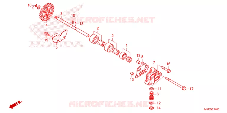 POMPE A HUILE Honda MOTO 450 CRF 2023  CRF450RWEP