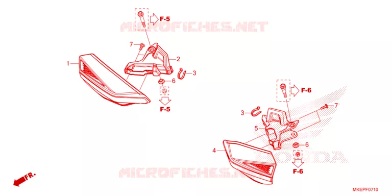 PROTEGES MAINS Honda MOTO 450 CRF 2023  CRF450RXP