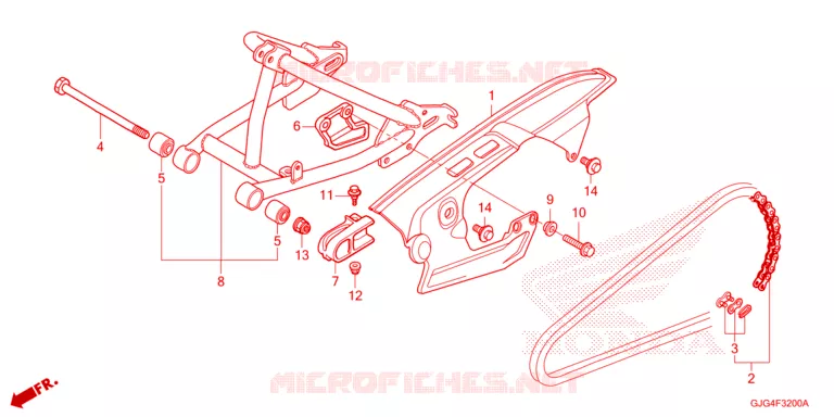 BRAS OSCILLANT Honda MOTO 50 CRF 2023  CRF50FP