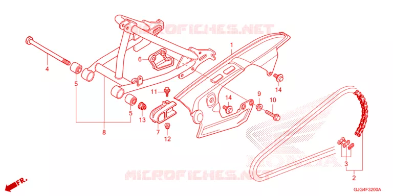 BRAS OSCILLANT Honda MOTO 50 CRF 2024  CRF50FP