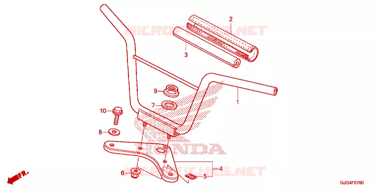GUIDON - TE DE FOURCHE Honda MOTO 50 CRF 2024  CRF50FP