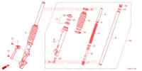 FOURCHE pour Honda CT 125 TRAIL de 2021