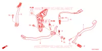PEDALE   KICK pour Honda CT 125 TRAIL de 2021