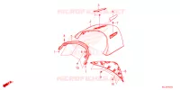 COUVERCLE SUPERIEUR CENTRAL ARRIERE pour Honda GL 1800 GOLD WING DCT de 2023