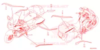 AUTOCOLLANTS pour Honda GL 1800 GOLD WING de 2022
