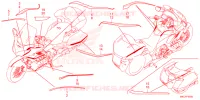 AUTOCOLLANTS pour Honda GL 1800 GOLD WING TOUR DCT, NAVI, AIRBAG de 2023