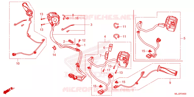 COMMODOS - POIGNEES Honda MOTO 1800 GOLD-WING 2023  GL1800DAP