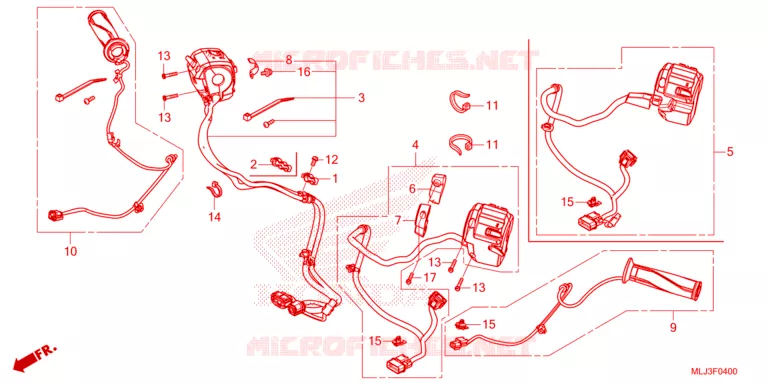 COMMODOS - POIGNEES Honda MOTO 1800 GOLD-WING 2023  GL1800DAP