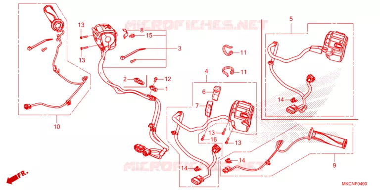 COMMODOS - POIGNEES Honda MOTO 1800 GOLD-WING 2022  GL1800N