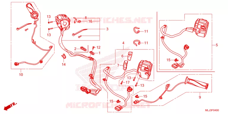 COMMODOS - POIGNEES Honda MOTO 1800 GOLD-WING 2023  GL1800P