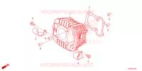 CYLINDRE pour Honda GROM 125 ABS de 2023