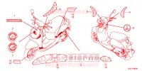 AUTOCOLLANTS pour Honda GIORNO 50 de 2022