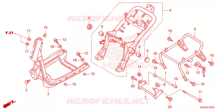 CADRE Honda SCOOTER 50 RUCKUS 2023  NPS50P
