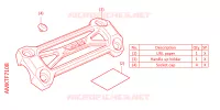PONTET GUIDON pour Honda X ADV 750 LOWER de 2022
