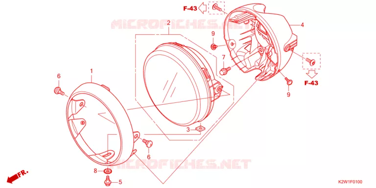 PHARE Honda MOTO 125 DAX 2022  ST125AP