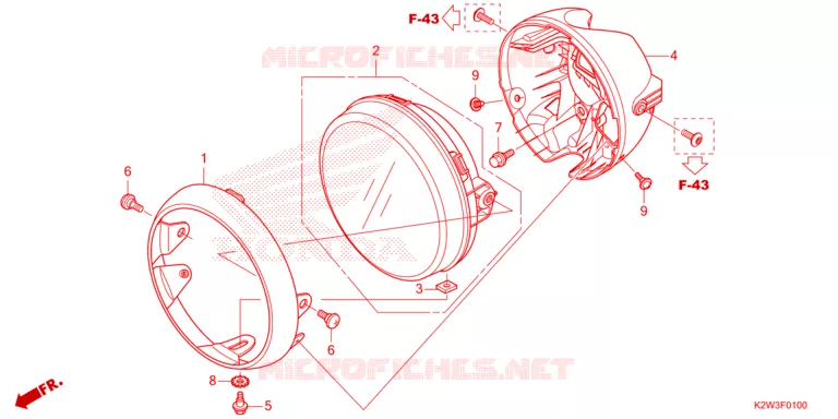 PHARE Honda MOTO 125 DAX 2023  ST125AP