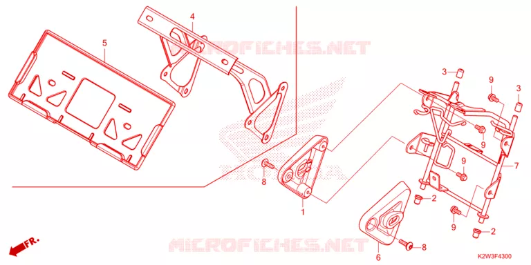 SUPPORT PHARE Honda MOTO 125 DAX 2024  ST125AP