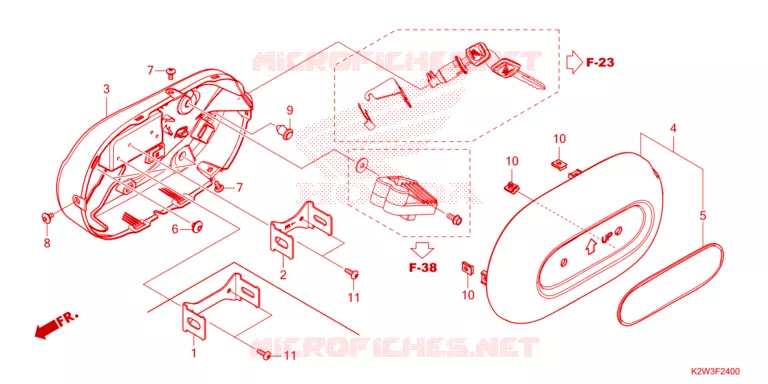 COUVERCLES LATERAUX Honda MOTO 125 DAX 2023  ST125AP