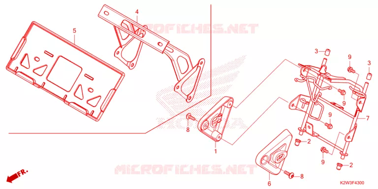 SUPPORT PHARE Honda MOTO 125 DAX 2023  ST125AP