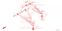 TRIANGLES AVANT pour Honda PIONEER 1000 M3 DELUXE FOREST de 2022