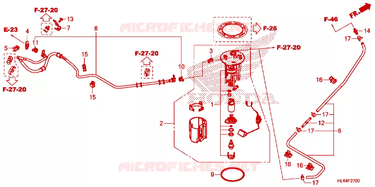 POMPE A ESSENCE Honda ATV 1000 TALON 2021  SXS1000S2RM