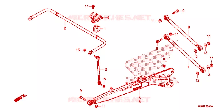 TRIANGLES - BARRE ANTI ROULIS Honda ATV 1000 TALON 2022  SXS1000S2XN