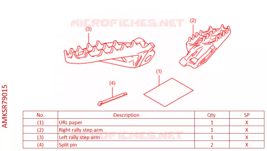 REPOSES PIEDS RALLY Honda MOTO 1100 AFRICA-TWIN 2022  CRF1100D4N
