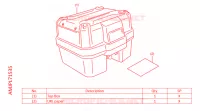 TOP CASE 38L pour Honda AFRICA TWIN 1100 DCT ADVENTURE SPORT de 2022