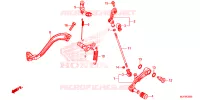 PEDALE pour Honda AFRICA TWIN 1000 ABS de 2016