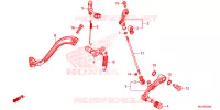 PEDALE pour Honda AFRICA TWIN 1000 DCT RED de 2016