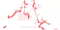 PEDALE pour Honda AFRICA TWIN 1000 DCT WHITE de 2016
