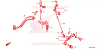 PEDALE pour Honda AFRICA TWIN 1000 ABS de 2016