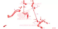 PEDALE pour Honda AFRICA TWIN 1000 DCT RED de 2016