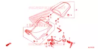SELLE pour Honda AFRICA TWIN 1000 DCT RED de 2016