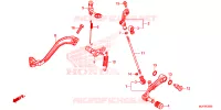 PEDALE pour Honda AFRICA TWIN 1000 DCT RED de 2016