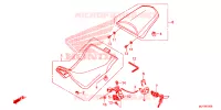 SELLE pour Honda AFRICA TWIN 1000 DCT RED de 2016