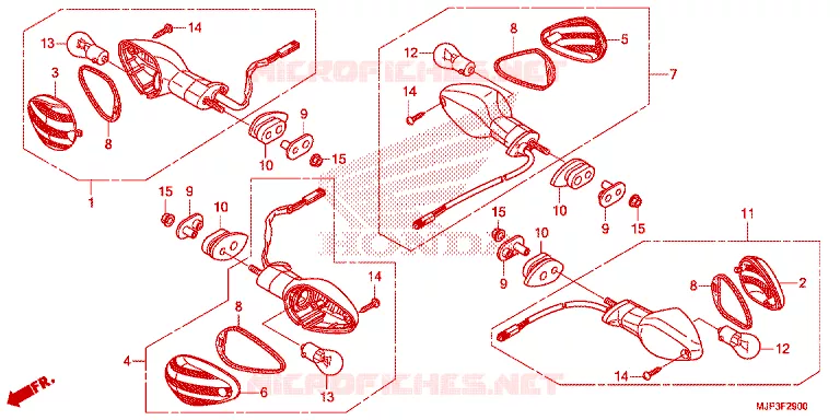 CLIGNOTANT Honda MOTO 1000 AFRICA-TWIN 2017  CRF1000G