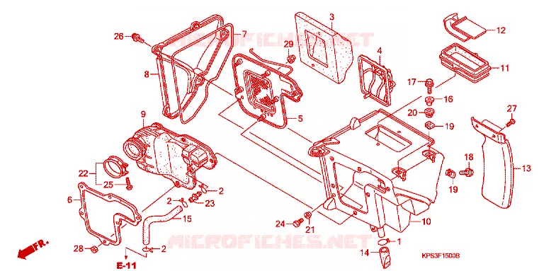 FILTRE A AIR Honda MOTO 230 CRF 2003  CRF230F3
