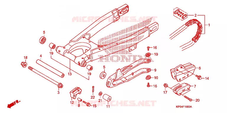 BRAS OSCILLANT Honda MOTO 230 CRF 2003  CRF230F3
