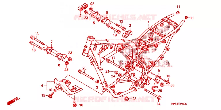 CADRE Honda MOTO 230 CRF 2003  CRF230F3