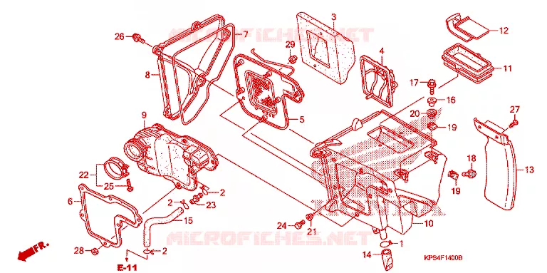 FILTRE A AIR Honda MOTO 230 CRF 2003  CRF230F3