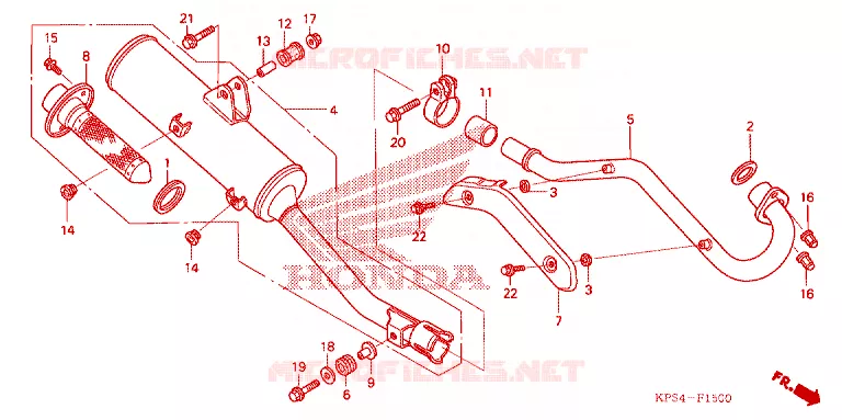 SILENCIEUX D'ECHAPPEMENT Honda MOTO 230 CRF 2003  CRF230F3