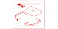 GARNITURE TOP CASE   VALISE pour Honda XL 1000 VARADERO de 2004