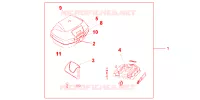 TOP CASE 45L pour Honda XL 1000 VARADERO de 2004