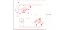 TOP CASE 45L pour Honda XL 1000 VARADERO de 2005