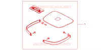 GARNITURE TOP CASE   VALISE pour Honda XL 1000 VARADERO de 2004