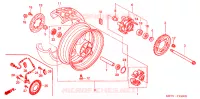 ROUE ARRIERE pour Honda XL 1000 VARADERO de 2004