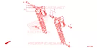 AMORTISSEUR ARRIERE pour Honda ADV 350 HSVCS SANS TOP CASE de 2023